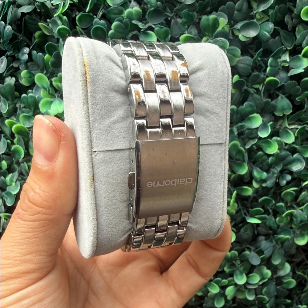 ClicTime Silver and Black Watch